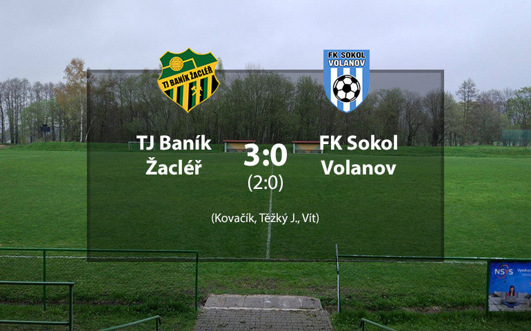 TJ Baník Žacléř A - FK Sokol Volanov 3:0 (2:0)