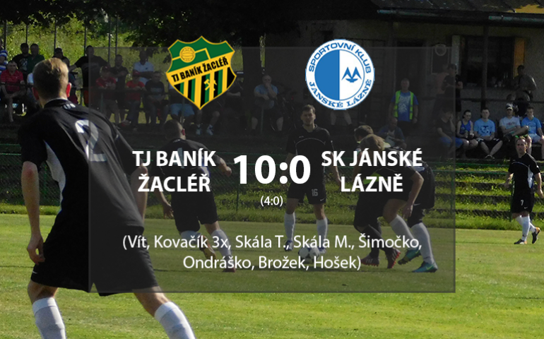 TJ Baník Žacléř A - SK Jánské Lázně 10:0